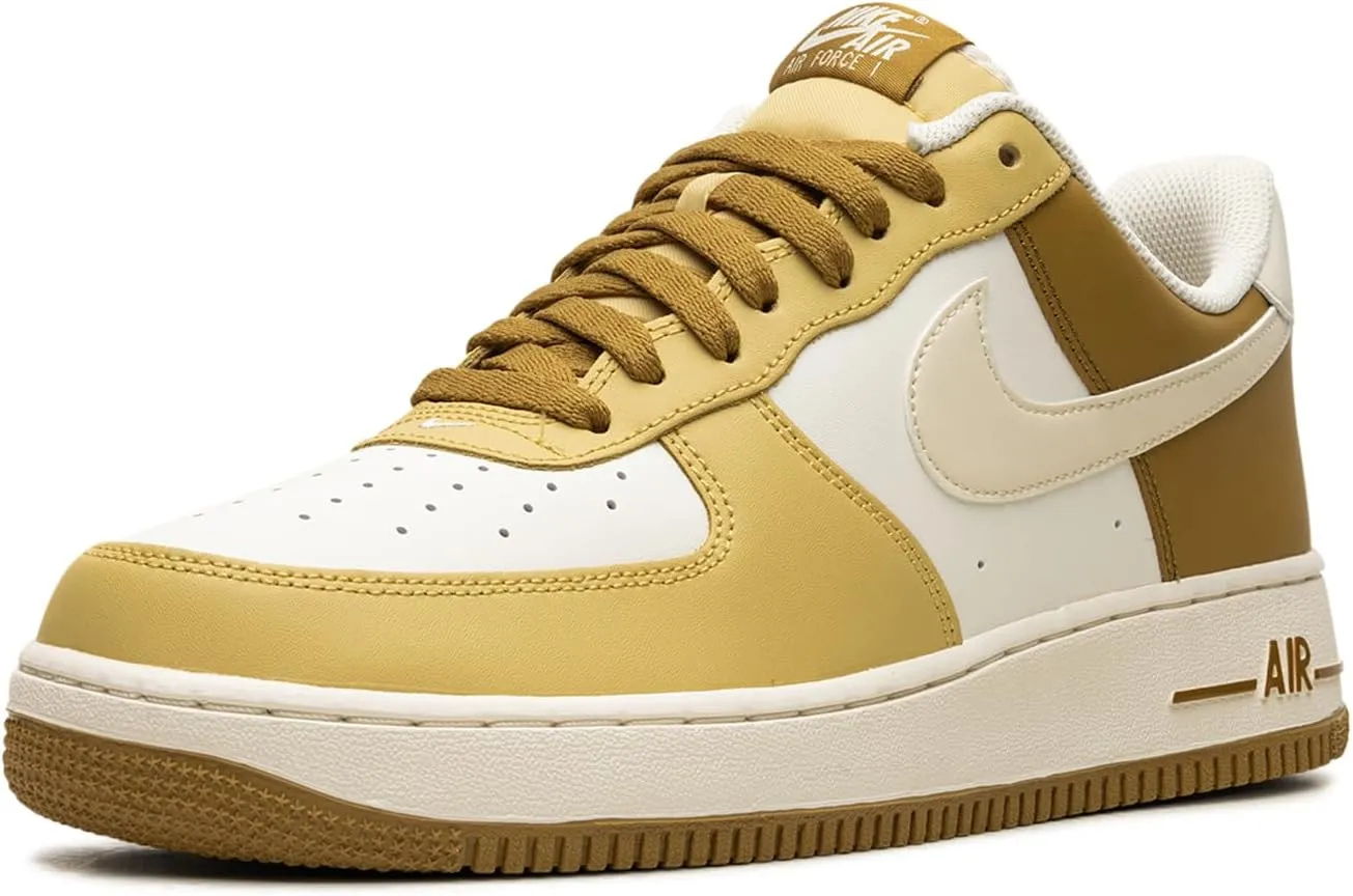 Nike Air Force 1 '07 Men's Shoes (FZ4034-716) (FZ4034-716, Bronzine/Saturn Gold/SAIL/Coconut Milk)