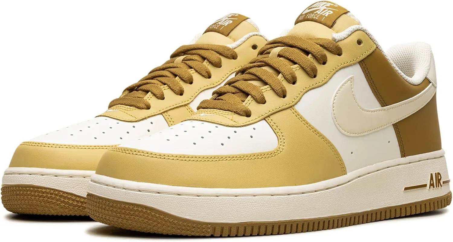 Nike Air Force 1 '07 Men's Shoes (FZ4034-716) (FZ4034-716, Bronzine/Saturn Gold/SAIL/Coconut Milk)