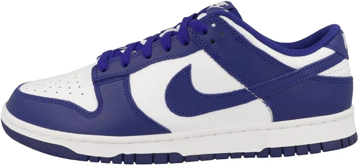 Nike Dunk Low Retro Men's Shoes (DV0833-103, White/University Red/Concord) Size 14