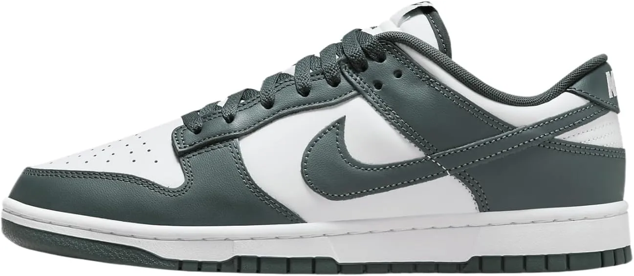 Nike Dunk Low Retro Men's Shoes (DV0833-111, White/White/Vintage Green) Size 10.5