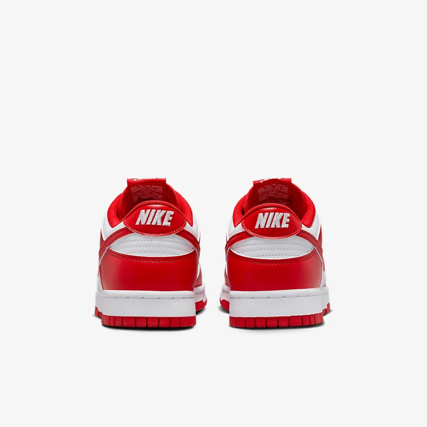 Nike Dunk Low Retro Men's Shoes (HF5441-104, White/White/University Red)