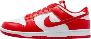 Nike Dunk Low Retro Men's Shoes (HF5441-104, White/White/University Red)