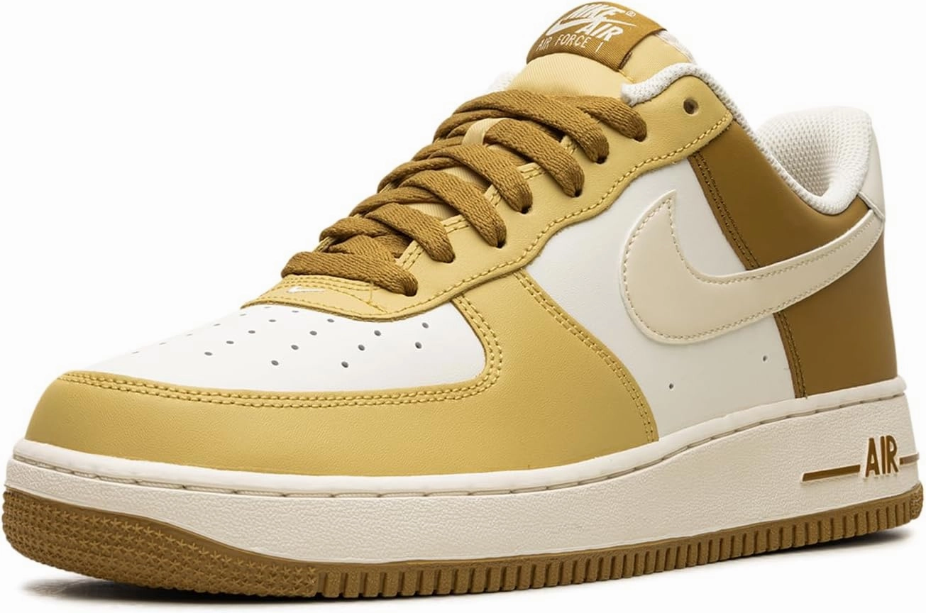 Nike Air Force 1 '07 Men's Shoes (FZ4034-716) (FZ4034-716, Bronzine/Saturn Gold/SAIL/Coconut Milk)