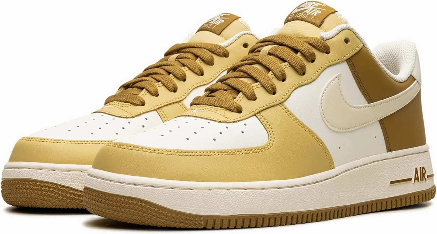 Nike Air Force 1 '07 Men's Shoes (FZ4034-716) (FZ4034-716, Bronzine/Saturn Gold/SAIL/Coconut Milk)