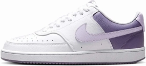 Nike Court Vision Low Women's Shoes (HF4989-100, White/Lilac Bloom/Daybreak) Size 7.5