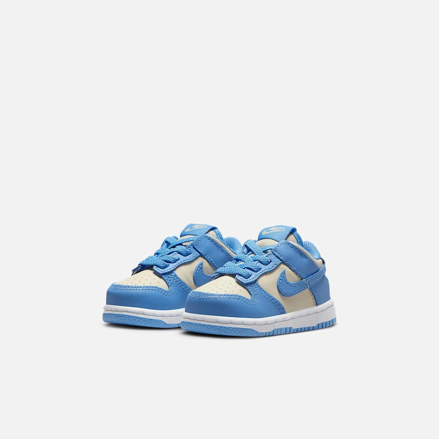 Nike Dunk Low Baby/Toddler Shoes (FB9107-400, Blue Beyond/Beach/White/Blue Beyond)