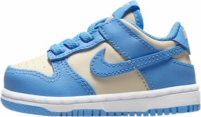 Nike Dunk Low Baby/Toddler Shoes (FB9107-400, Blue Beyond/Beach/White/Blue Beyond)