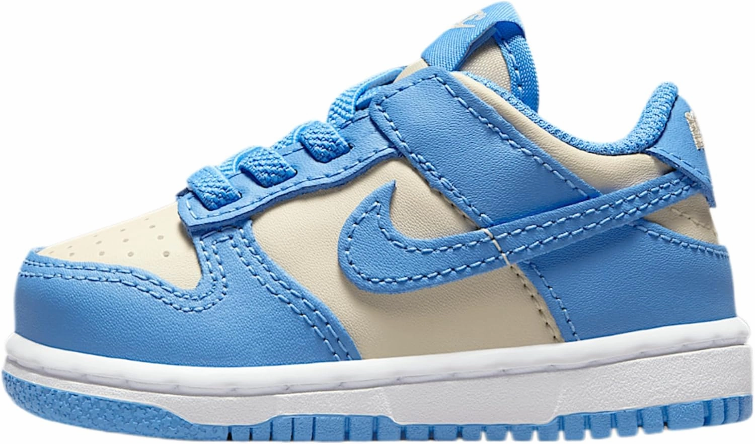 Nike Dunk Low Baby/Toddler Shoes (FB9107-400, Blue Beyond/Beach/White/Blue Beyond)