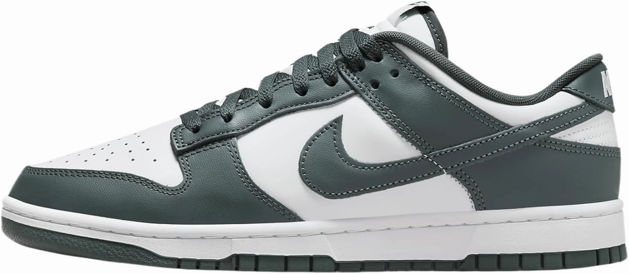 Nike Dunk Low Retro Men's Shoes (DV0833-111, White/White/Vintage Green) Size 9