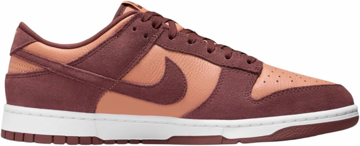 Nike Dunk Low Retro Men's Shoes (FQ8249-200, Amber Brown/White/Dark Pony)
