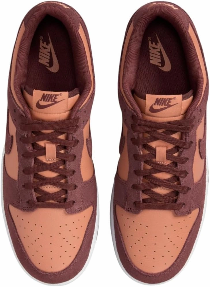 Nike Dunk Low Retro Men's Shoes (FQ8249-200, Amber Brown/White/Dark Pony)