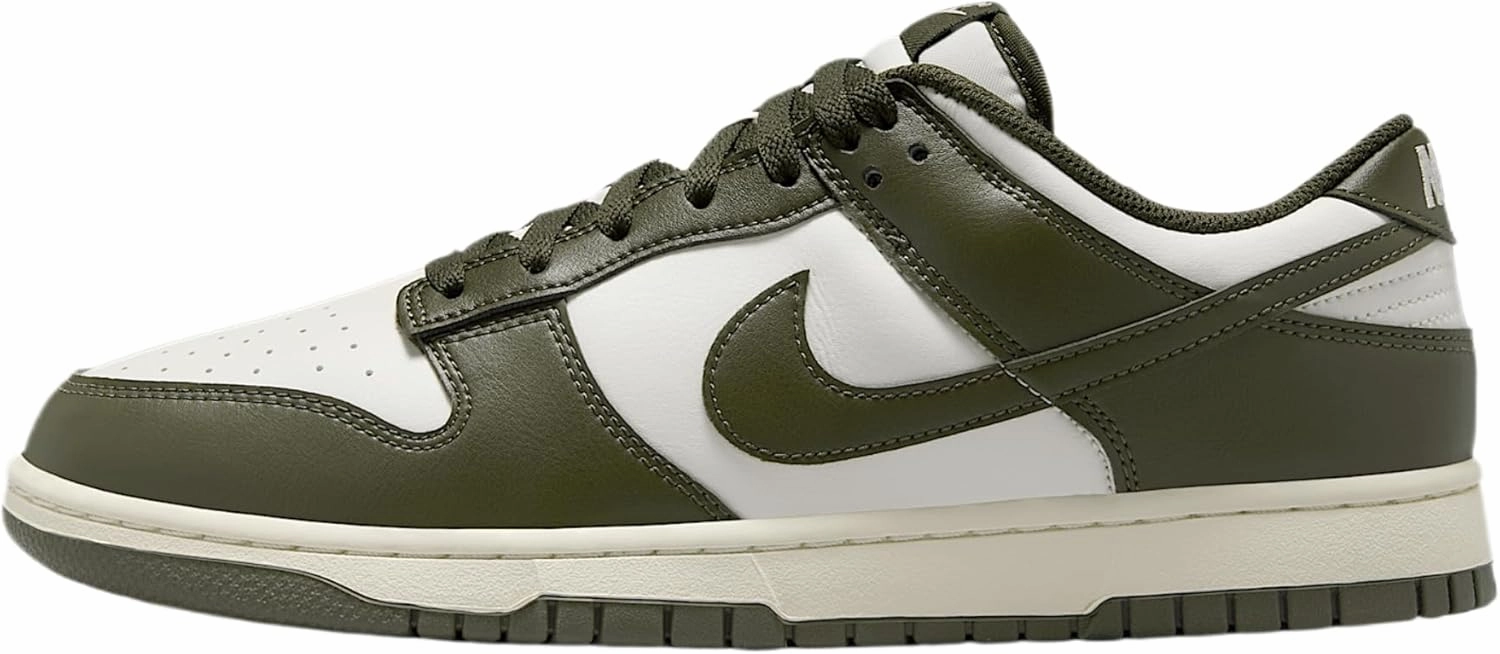 Nike Dunk Low Retro Men's Shoes (HF5441-102, Pale Ivory/Cargo Khaki) Size 10.5