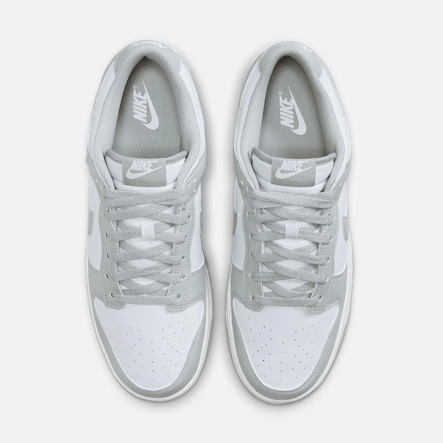 Nike Dunk Low Retro Men's Shoes (HF5441-105, White/White/Light Smoke Grey)