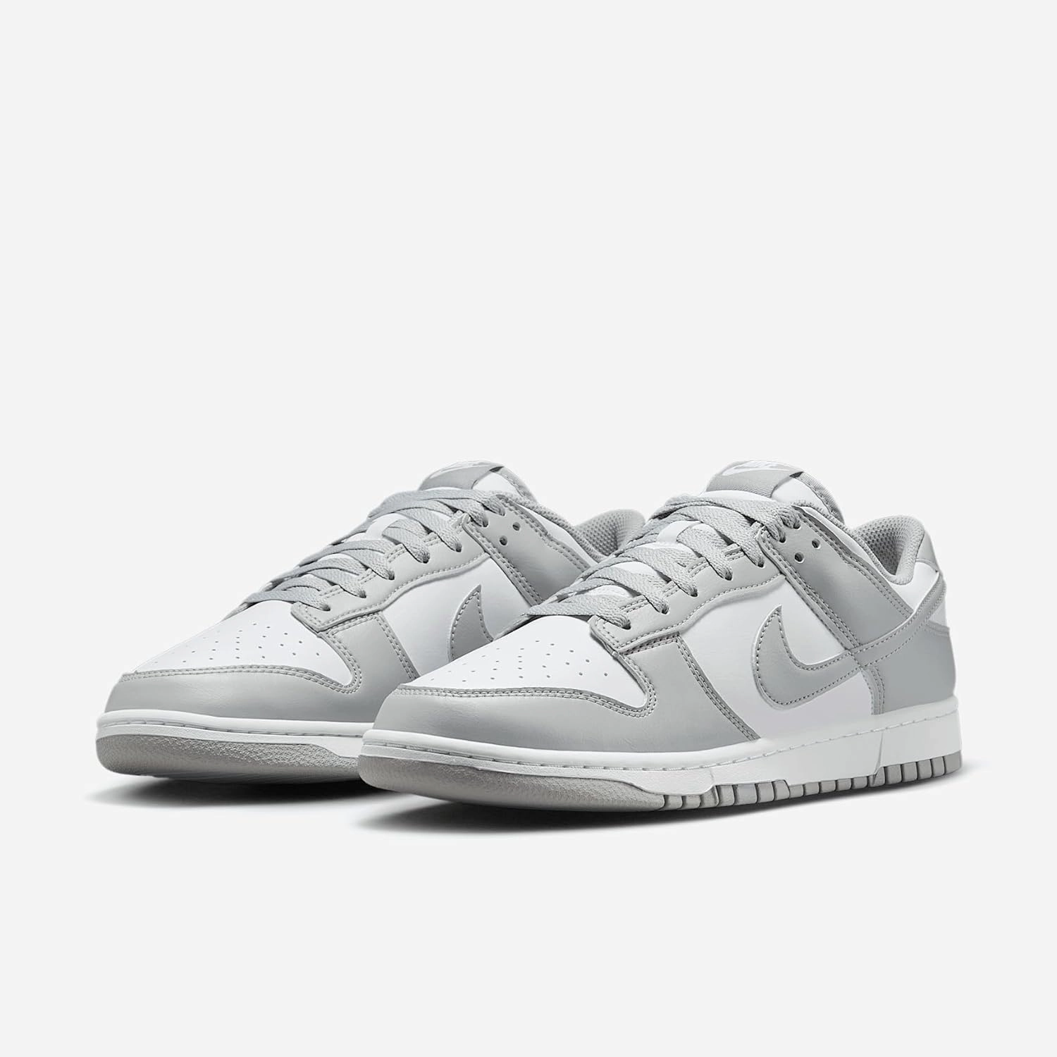 Nike Dunk Low Retro Men's Shoes (HF5441-105, White/White/Light Smoke Grey)