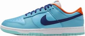Nike Dunk Low SE Men's Shoes (HQ1538-416, Baltic Blue/Total Orange/White/Deep Royal Blue) Size 15