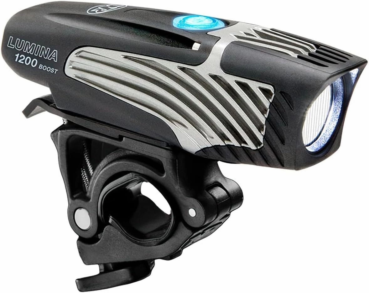 NiteRider Lumina 1200 Boost USB Rechargeable Bike Light Powerful Lumens Bicycle Headlight LED Front Light Easy to Install for Men Women Road Mountain City Commuting Adventure Cycling Safety Flashlight