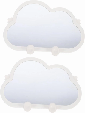 NOLITOY Adjustable Vanity Mirror Desktop Cosmetic Mirror Small Makeup Cloud Vanity Table