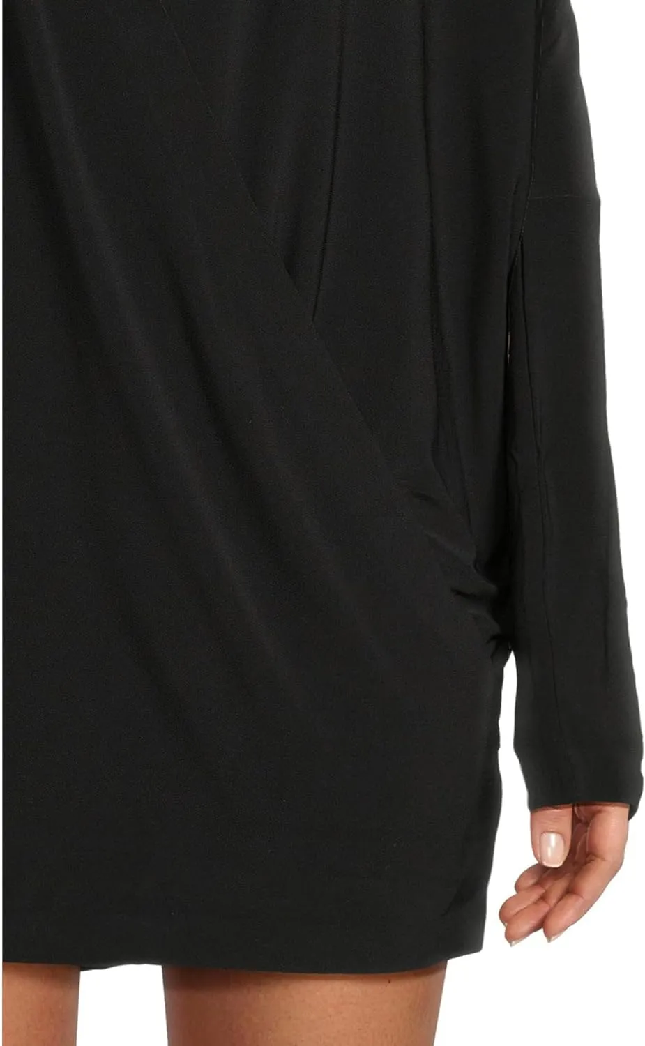 Norma Kamali Women's Dolman Wrap Mini Dress