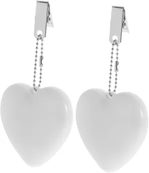 NUOBESTY 2 Pcs Heart Shape Touch Control LED Handbag Lights Versatile Night Lamps for Reading and Purse Use Battery Operated Safe and Convenient Cool White Color