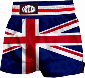 O2TEE Muay Thai Shorts Boxing Shorts MMA Kickboxing Traditional Styles Nation Shorts
