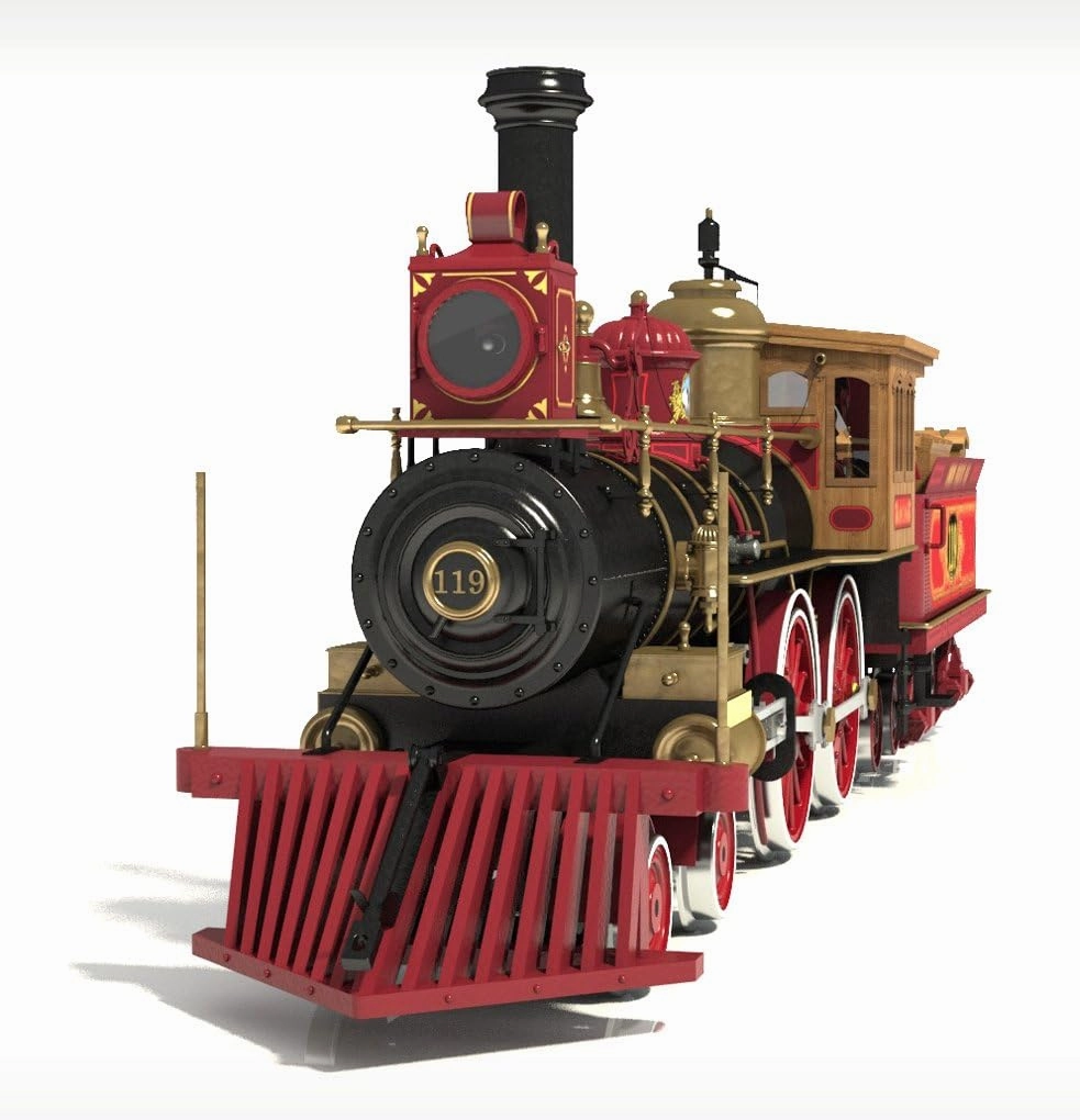 OcCre Rogers 119 1:32 Scale Locomotive Construction Model Kit from Wood and Metal #54008 (Adult Assembly Required) (Model Only - No Paint)