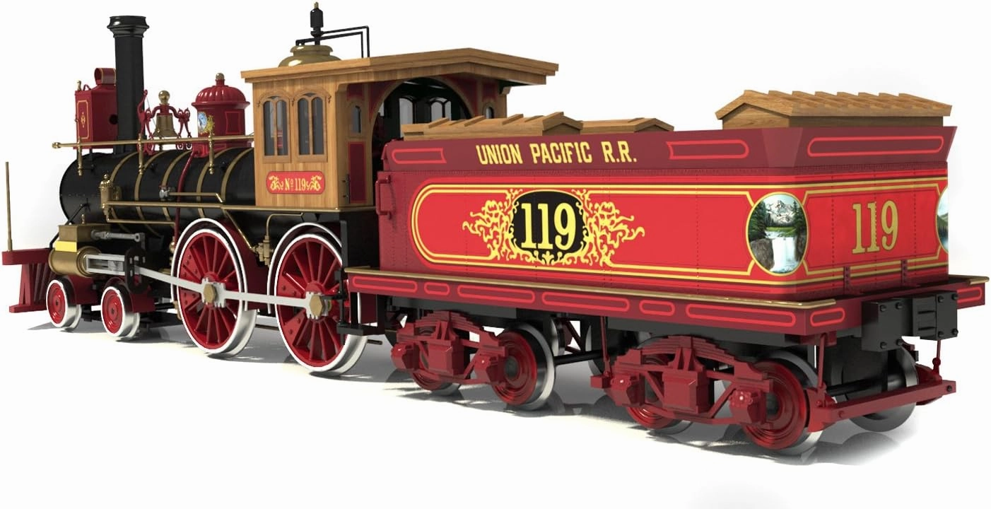 OcCre Rogers 119 1:32 Scale Locomotive Construction Model Kit from Wood and Metal #54008 (Adult Assembly Required) (Model Only - No Paint)