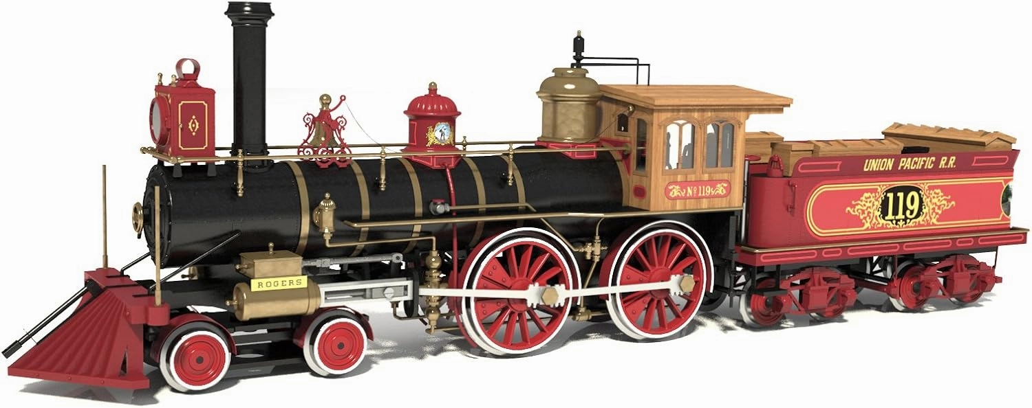 OcCre Rogers 119 1:32 Scale Locomotive Construction Model Kit from Wood and Metal #54008 (Adult Assembly Required) (Model Only - No Paint)