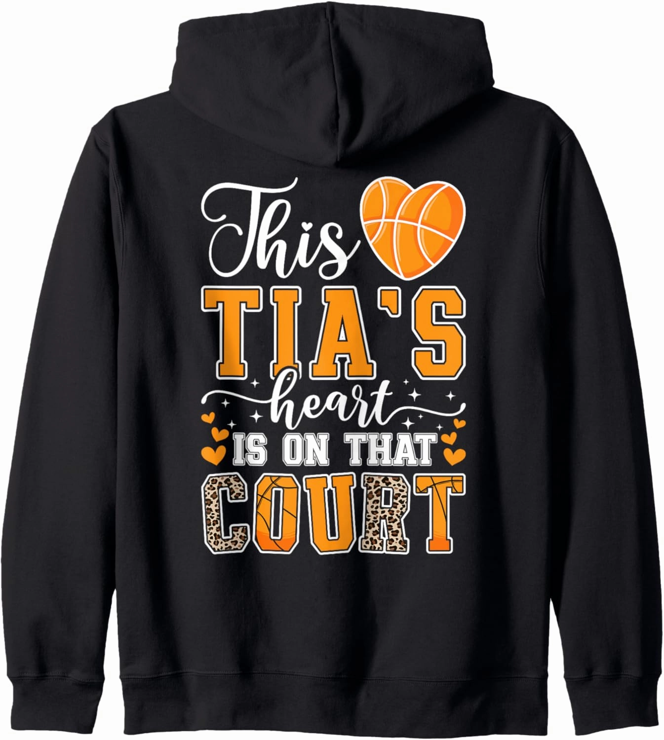 On That Court Basketball Tia Of A Basketball Player Tia Zip Hoodie