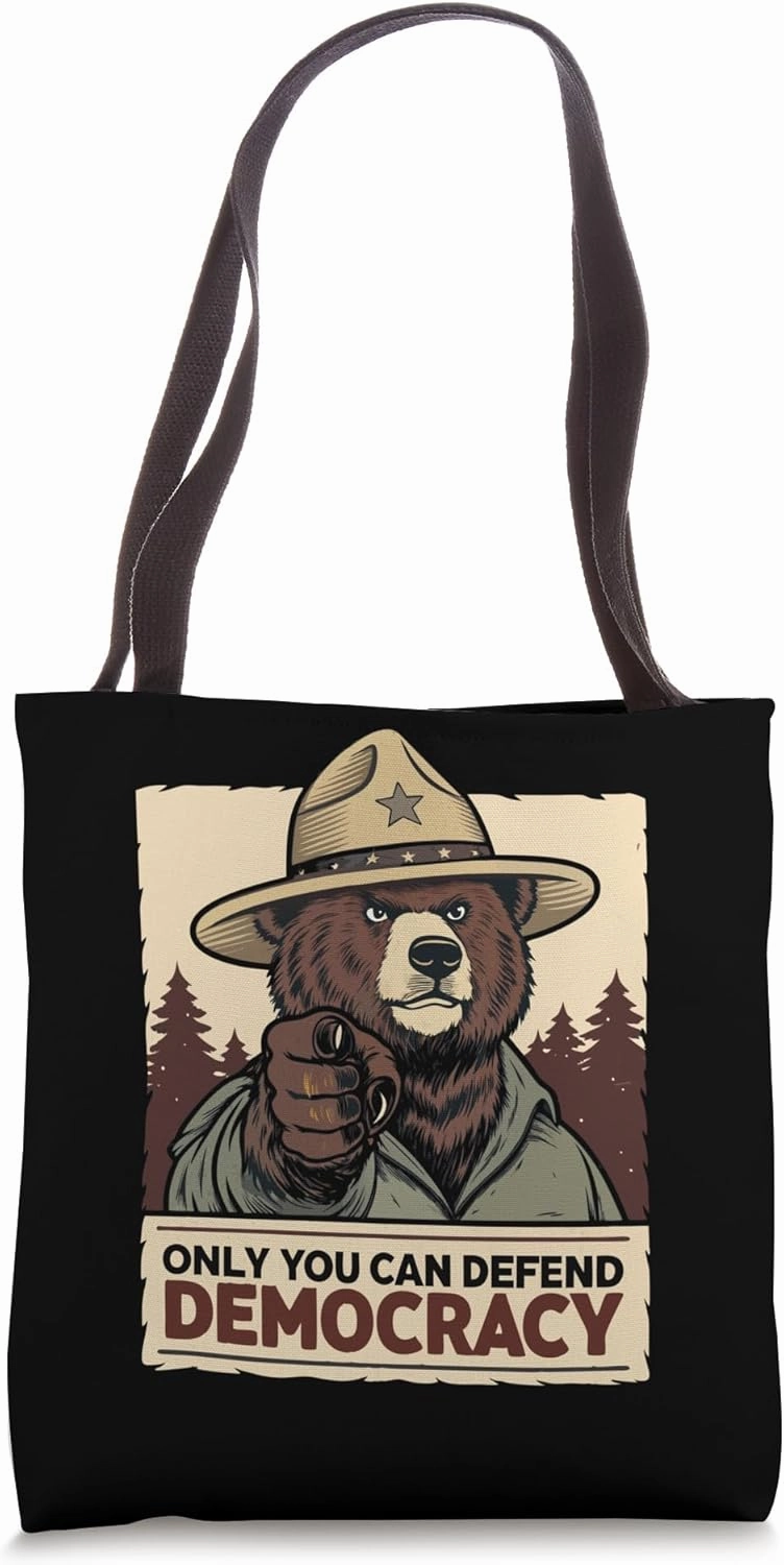 Only You Can Defend Democracy - Against Trump Tote Bag