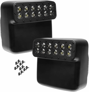 ORACLE Lighting 5855-001 LED Off-Road Side Mirrors fits 2020 2024 Wrangler JL Gladiator JT - Functional Peripheral Illumination, 45 Degree LED Beam Angle