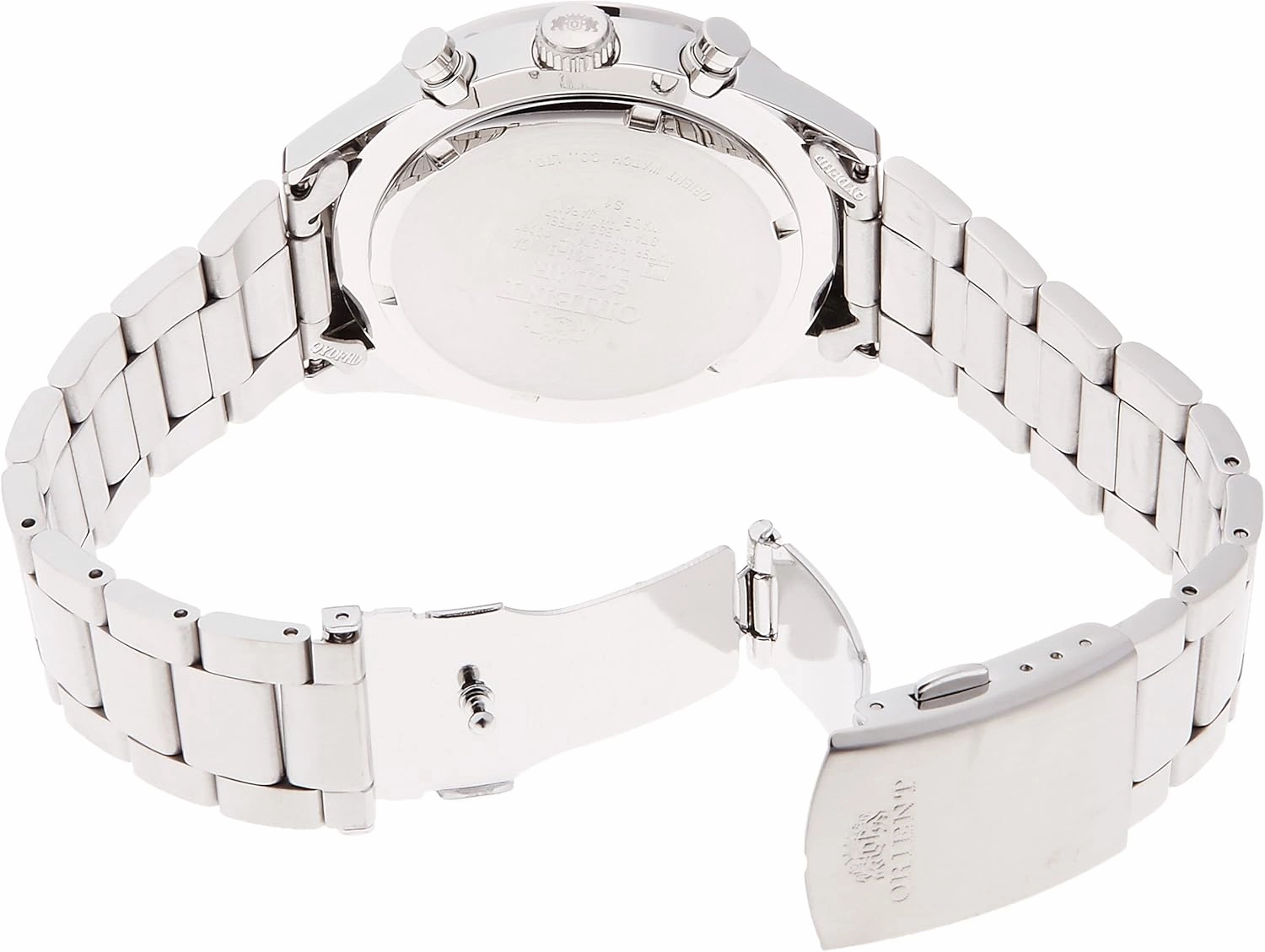 Orient Sporty Neo 70's Neo Seventees Solar Panda Wristwatch, Dark Gray