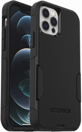 OtterBox Commuter Series Case for iPhone 12 & iPhone 12 PRO (ONLY) Non-Retail Packaging - (Black)