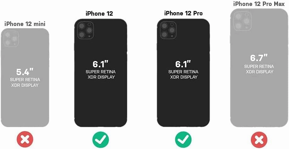 OtterBox Commuter Series Case for iPhone 12 & iPhone 12 PRO (ONLY) Non-Retail Packaging - (Black)