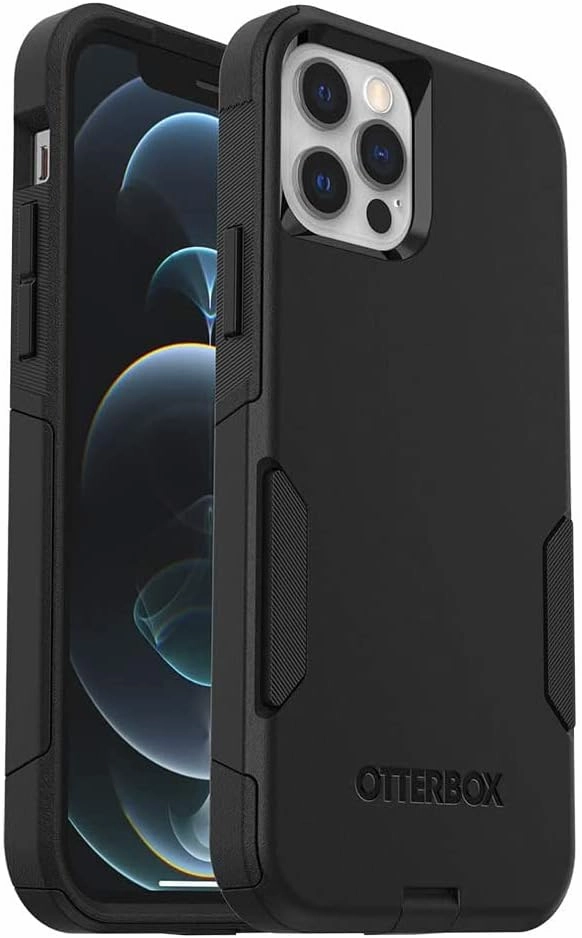 OtterBox Commuter Series Case for iPhone 12 & iPhone 12 PRO (ONLY) Non-Retail Packaging - (Black)