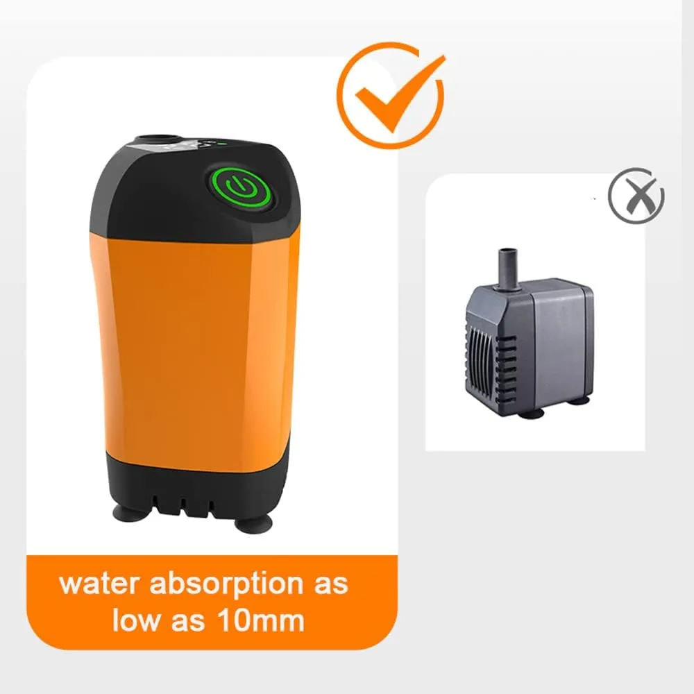 Outdoor Shower,Outdoor Camping Shower Portable Electric Shower Pump Ipx7 Waterproof with Digital Display for Camping Hiking Backpacking Travel Beach Pet Watering