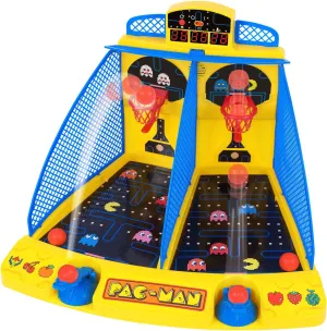 Pac-Man: Arcade Basketball - Premium Series, Lights & Sounds, Sports Shooting Tabletop Game, LED Scoreboard, Licensed, Adults & Kids 6 , 1-2 Players