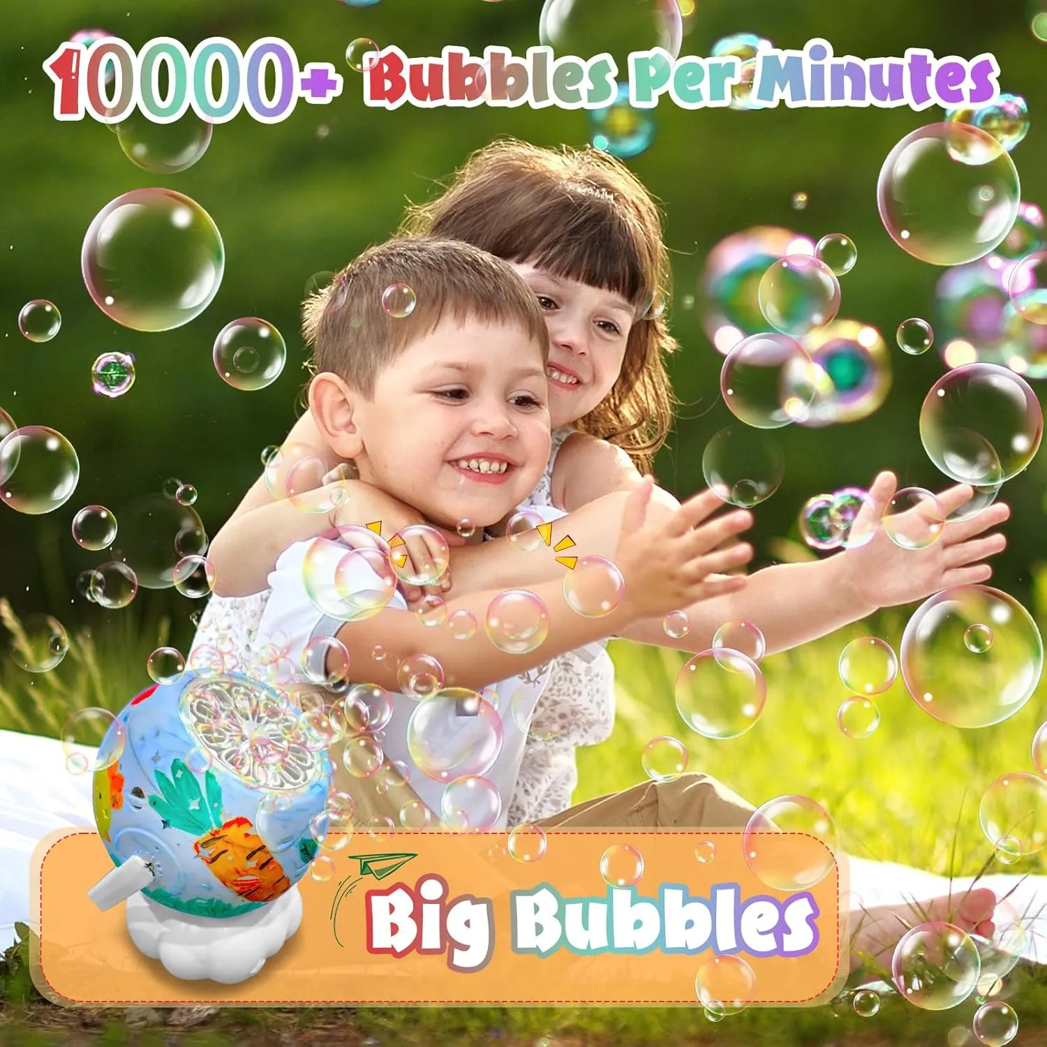 Paint Your Own Bubble Machine Kit,DIY Bubble Blower with Unicorn Painting Crafts,10000  Big Bubbles Per Minute, USB Charge Bubble Makers for Kids Gifts for Boys Girls Indoor Outdoor Birthday Party