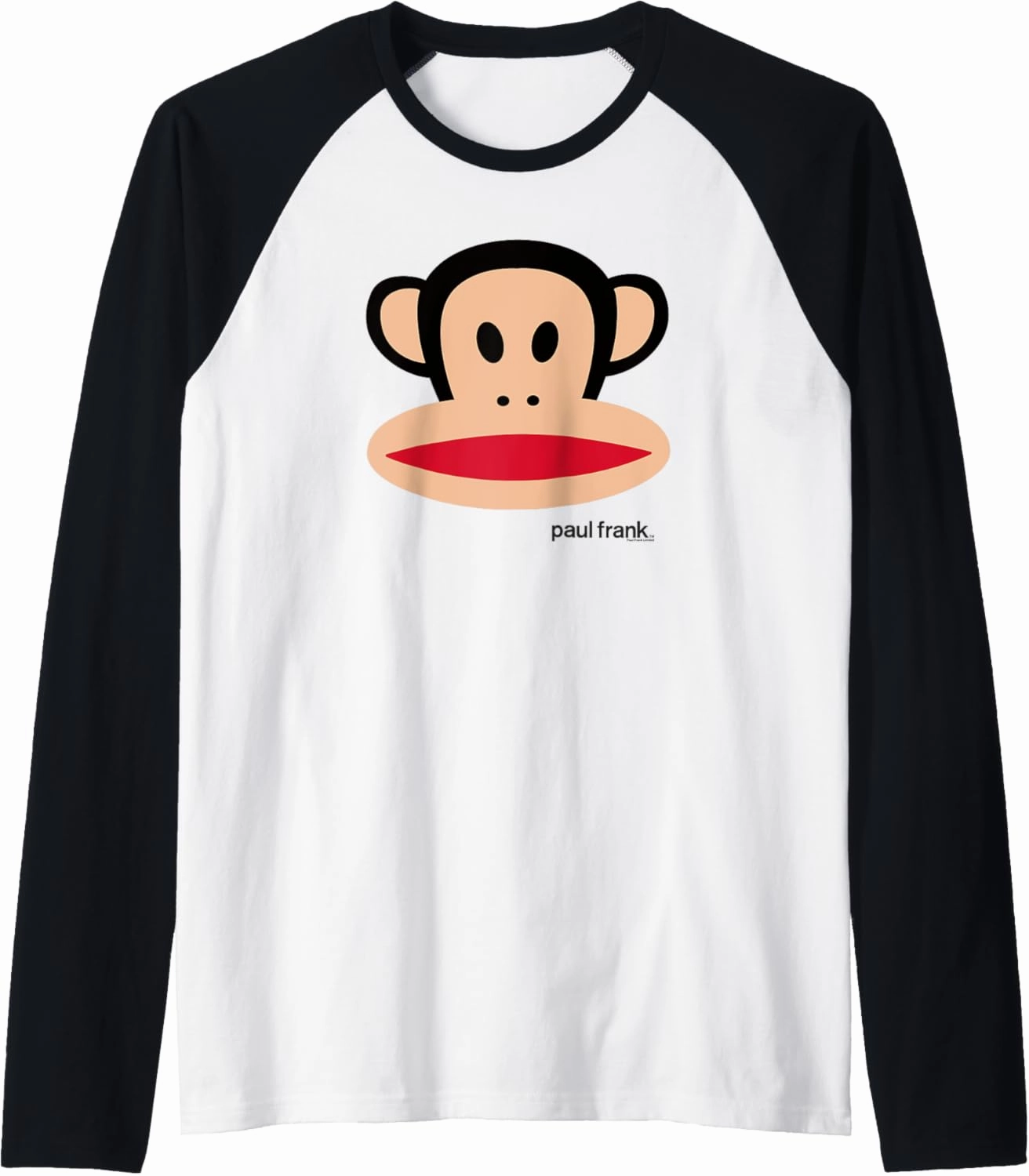 Paul Frank Julius The Monkey Big Face Raglan Baseball Tee