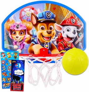 Paw Patrol Basketball Hoop Bundle - Paw Patrol Indoor Basketball Hoop Paw Patrol Toys Plus Stickers, More | Paw Patrol Toys and Games for Kids