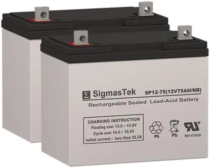 Permobil Chairman Entra Wheelchair Deep Cycle Battery 12V 75AH Replacement