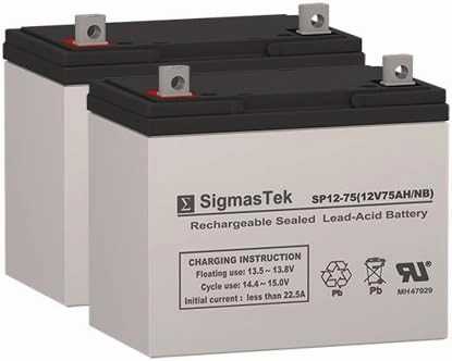 Permobil Chairman 2K Aeron Wheelchair Deep Cycle Battery 12V 75AH Replacement