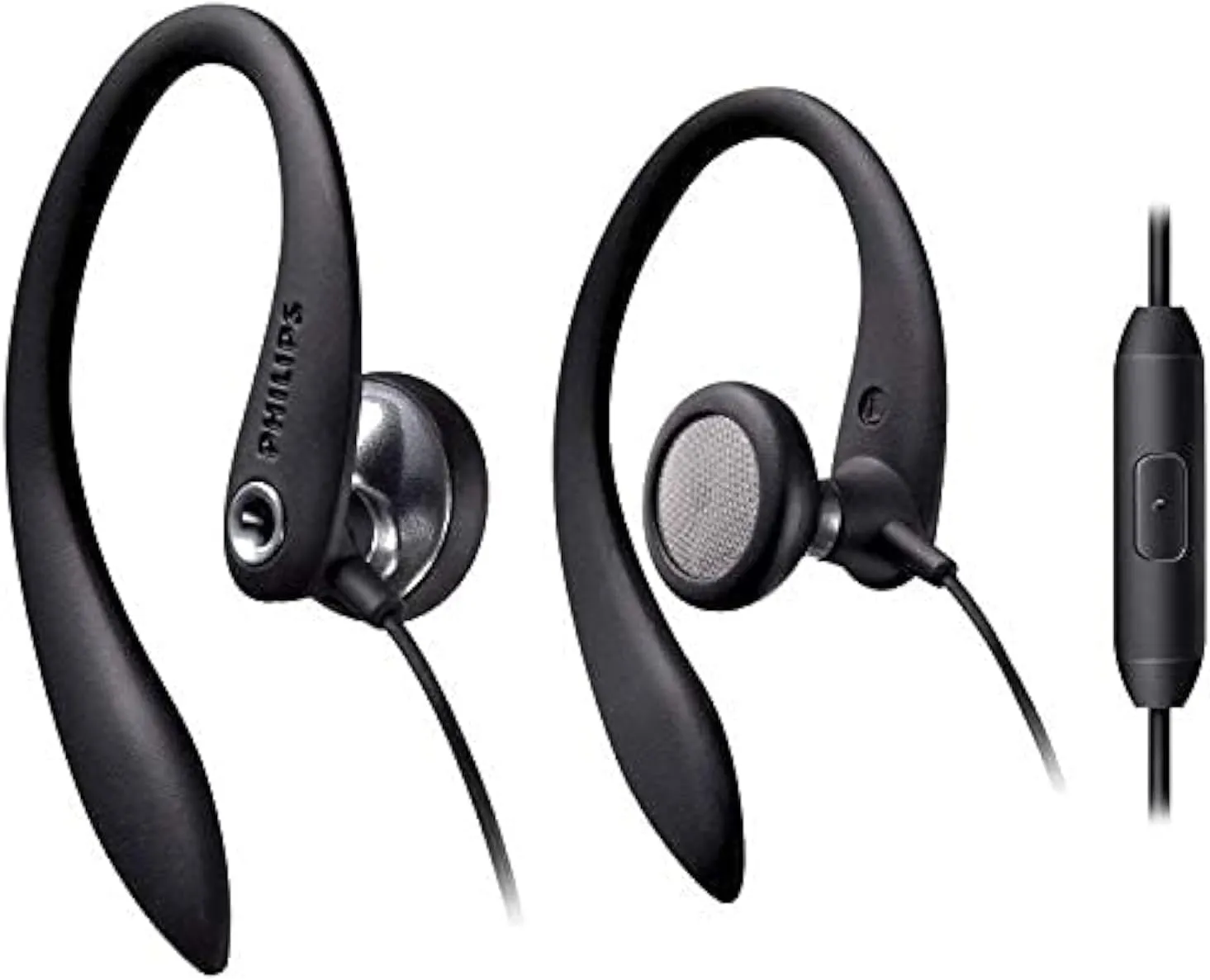 PHILIPS Over The Ear Sport Earbuds with Mic, Earphones for Sports, Running and Gym