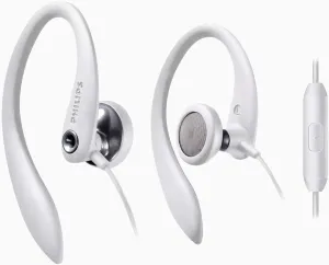 PHILIPS Over The Ear Sport Earbuds with Mic, Earphones for Sports, Running and Gym