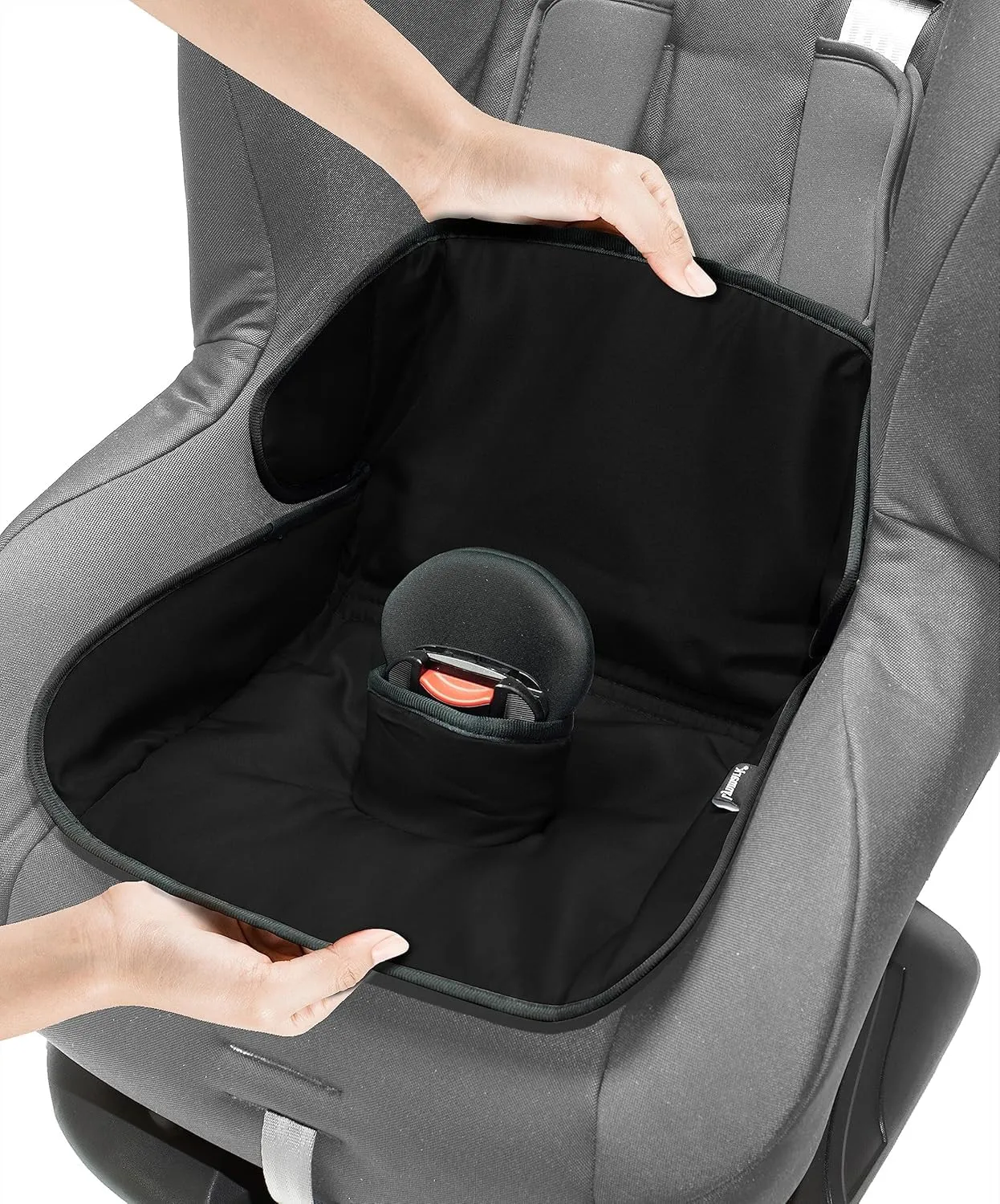 Piddle Pads Car Seat Potty Training Cover - Waterproof Soft Toddler and Baby Car Seat Protector Mat - Travel-Friendly Universal Machine Washable Liner for Spills, Nappy Leaks, Accidents - Black