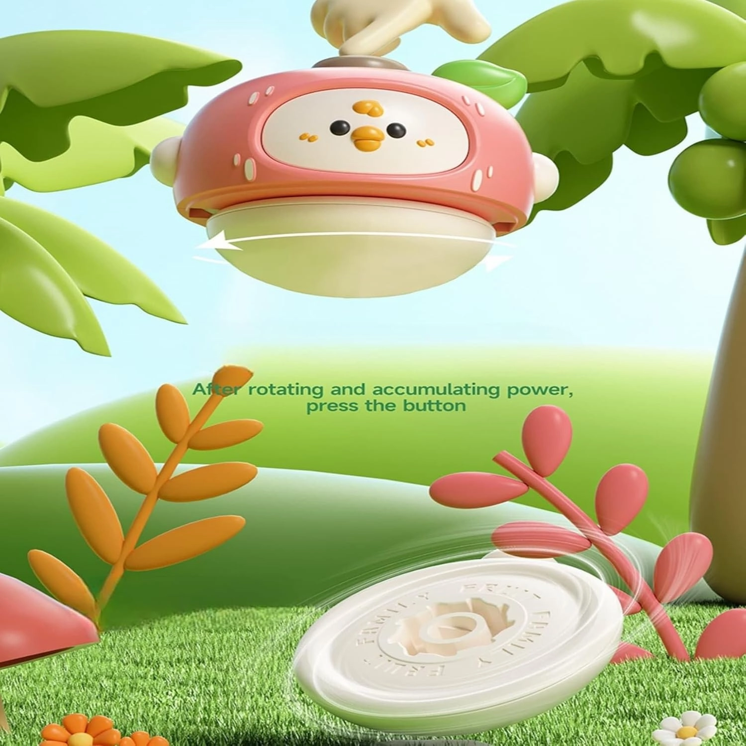 PINU Fruits Spinning Tops Battle Toy Series - Interactive Learning Gift for Kids & Parents - Toddler-Friendly Activity - Birthday Party Favourite