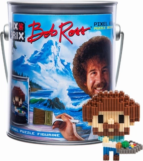 Pix Brix Bob Ross Pixel Art Puzzle Bricks Pixel Puzzle - Patented Colorful Building Bricks, Create 2D and 3D Builds Without Water, Iron or Glue - A Stem Toys Set for Adults and Kids