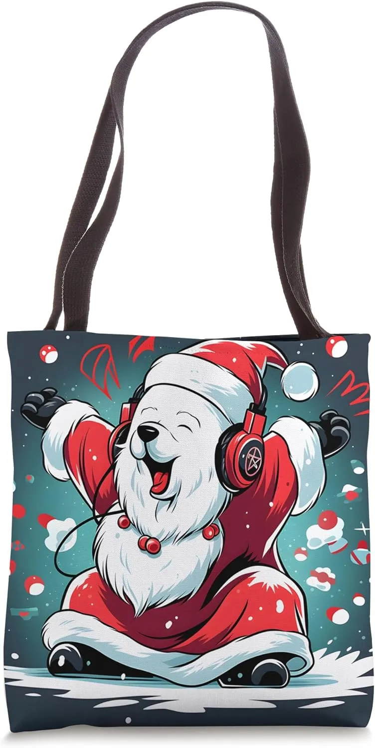 Polar Bear Dance Spectacular: Celebrate the Joy of Christmas Tote Bag