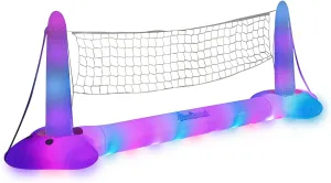 Poolcandy Illuminated Giant Floating LED Volleyball Set