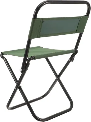 Portable Folding Camping Chair with Backrest Lightweight Outdoor Stool for Fishing Travel Picnic and Beach Durable Design for and Quick Setup