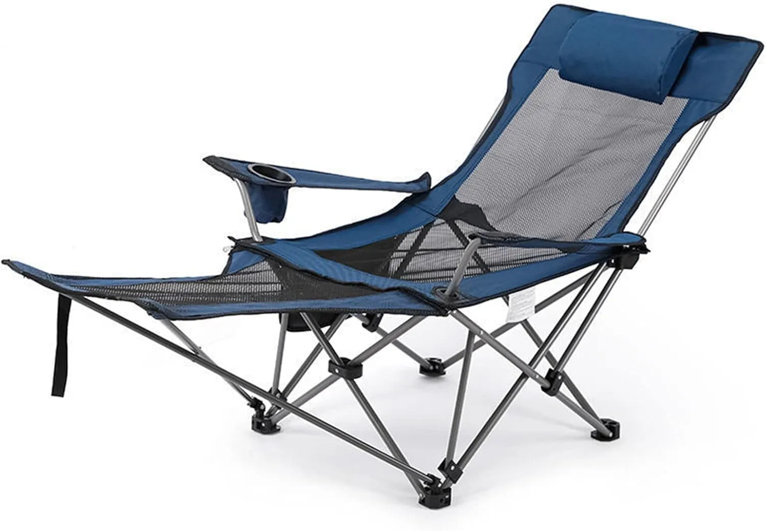 Portable Lightweight Camping Chairs Foldable Beach Chairs for Leisure Fishing, Outing Party, Beach Barbecue, Office Lunch Break (with Tripod,Blue - mesh face)
